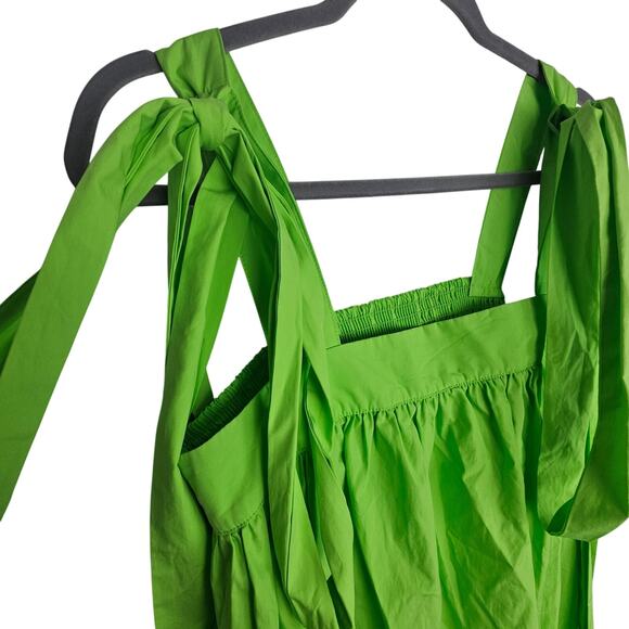 Christopher John Rogers X Target Dress Bright Green High Low Tie Bow Detail - Picture 6 of 9